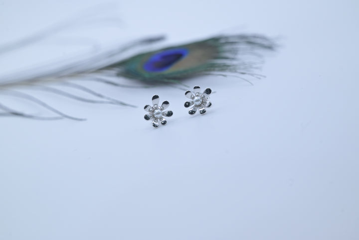 Pearl Flower Earrings